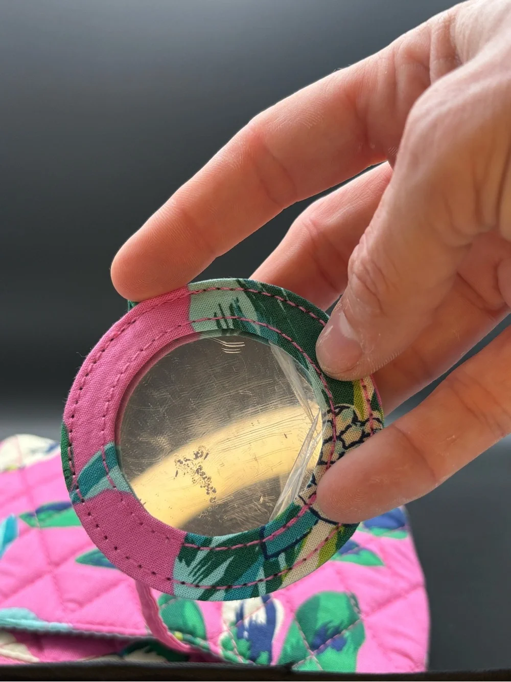 Vera Bradley quilted cosmetic